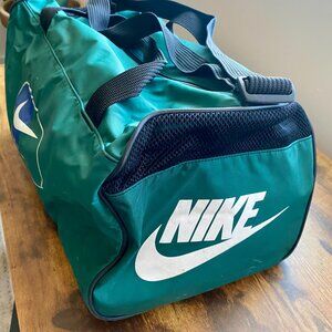 Vtg 1990s Nike Swoosh Logo Duffle Gym Bag